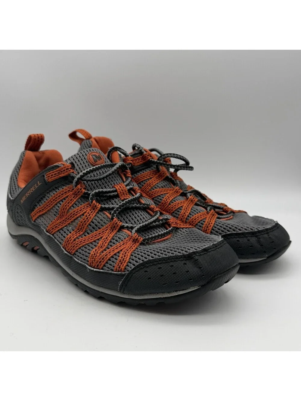 Merrell Coastrider J115 Men’s 9.5 Gray Orange Water Hiking Trail Shoes